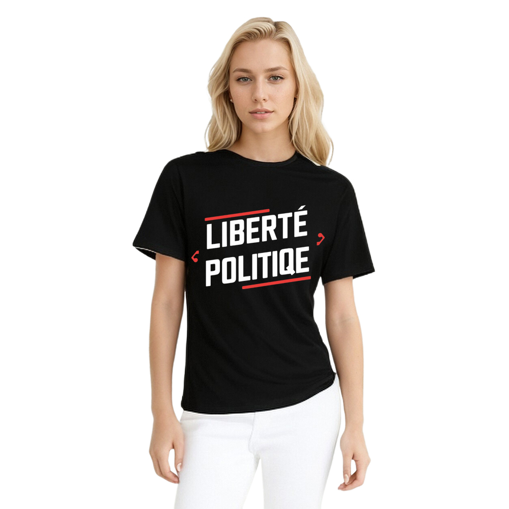 T-shirt Texte 'Liberté Politique' Costume Ver.2