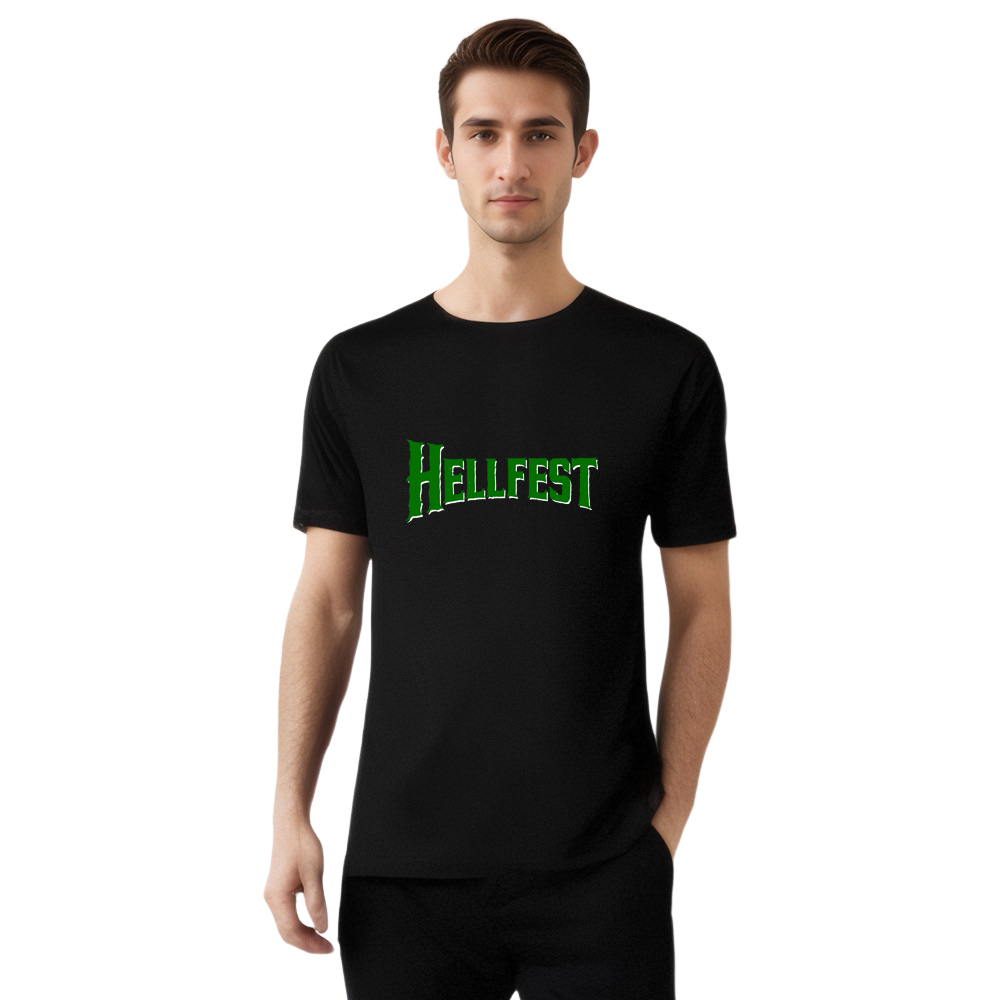T-shirt Texte Uniquement 'Hellfest' Costume Ver.B