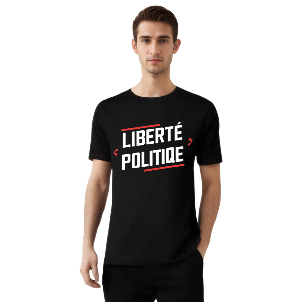 T-shirt Texte 'Liberté Politique' Costume Ver.2