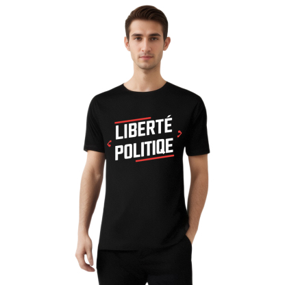 T-shirt Texte 'Liberté Politique' Costume Ver.2