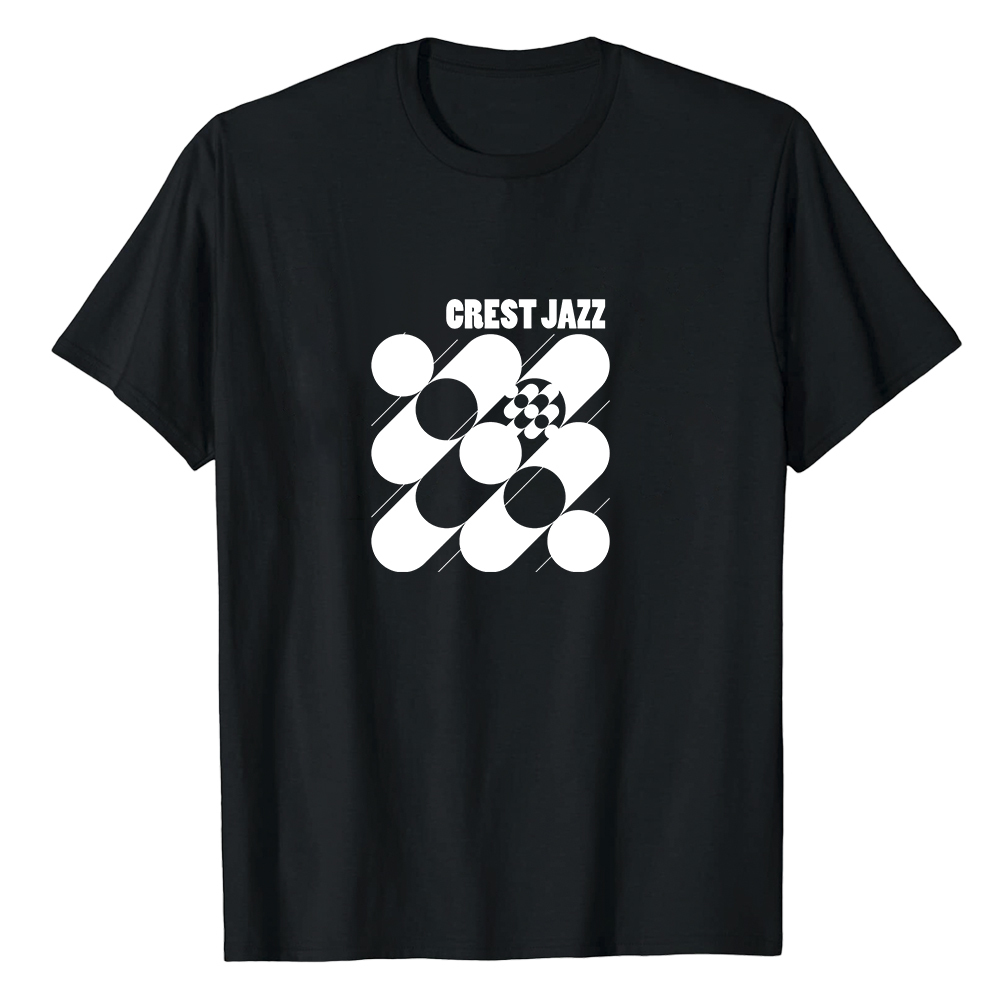 T-shirt Blanc et Noir 'Crest Jazz' Costume Ver.B