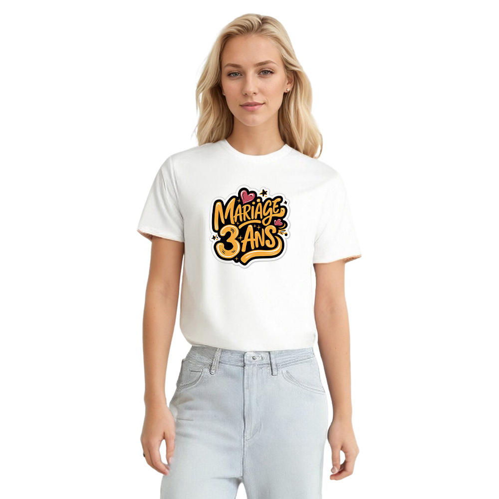 T-shirt 'Mariage 3 Ans' Costume du Memorial Day Ver.4