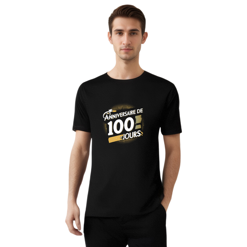 T-shirt 'Anniversaire de Mariage 100 Jours' Costume du Memorial Day Ver.4