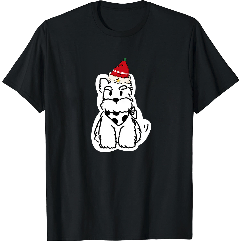 T-shirt Chenery avec un Bonnet de Noël pour Noël 