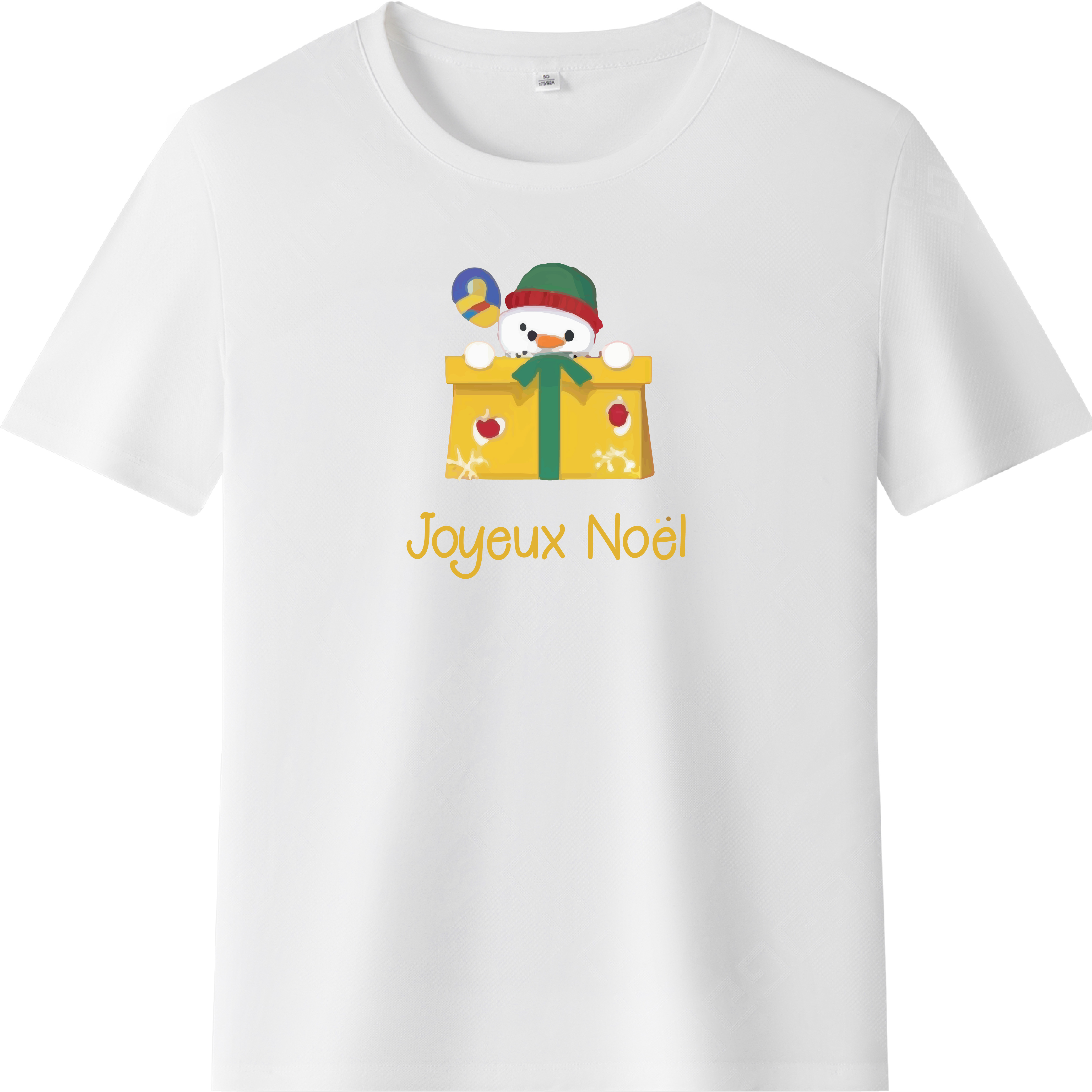T-shirt Mignon Bonhomme de Neige Pour Noël Ver.3