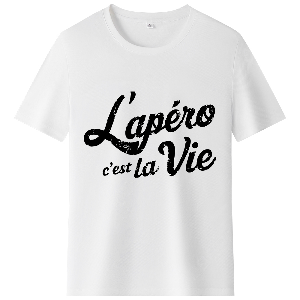 T-shirt 'L’apéro c’est la vie' Ver.2