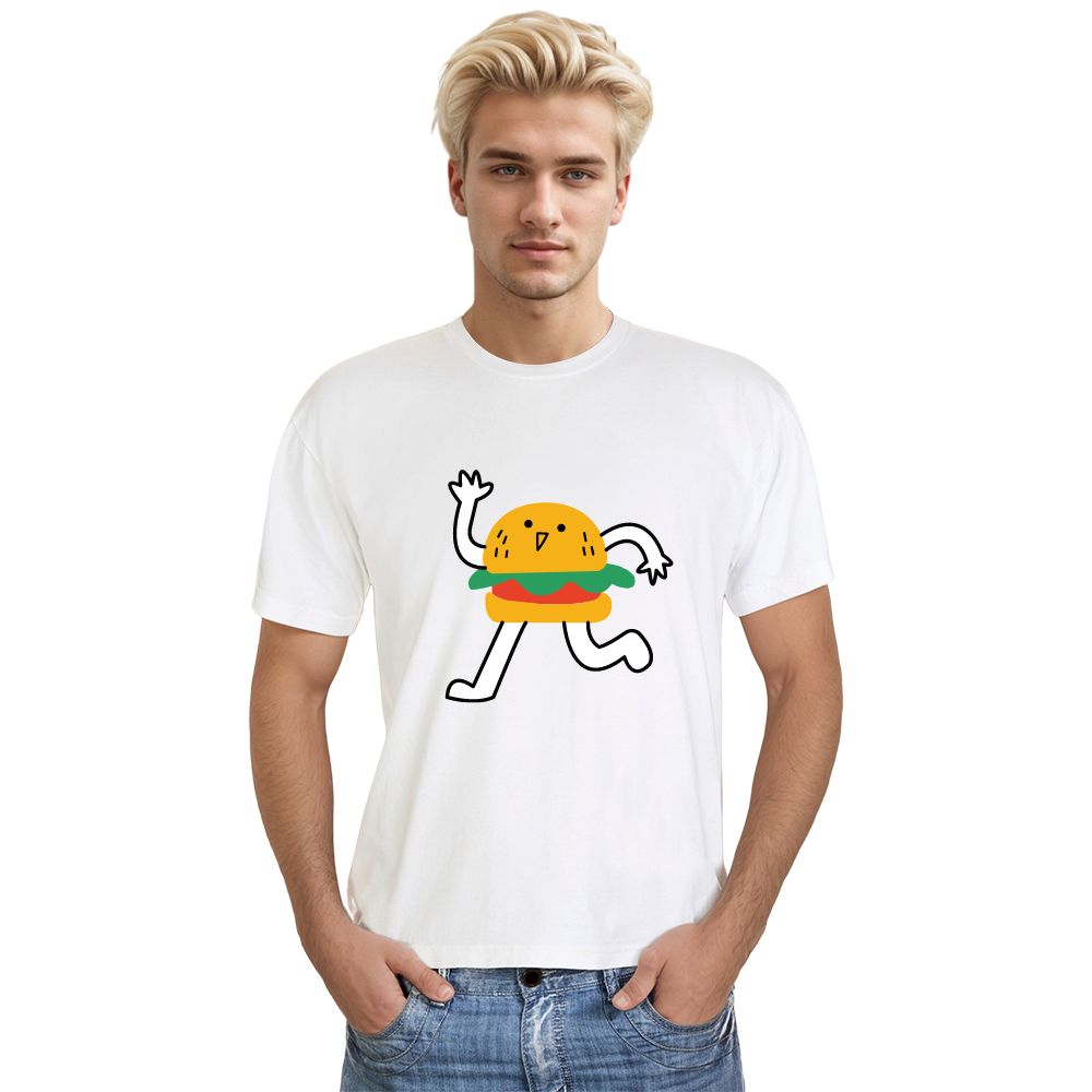 T-shirt Adulte Running Burger Costume 