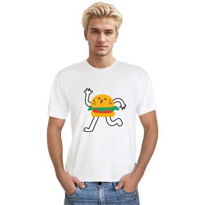 T-shirt Adulte Running Burger Costume 