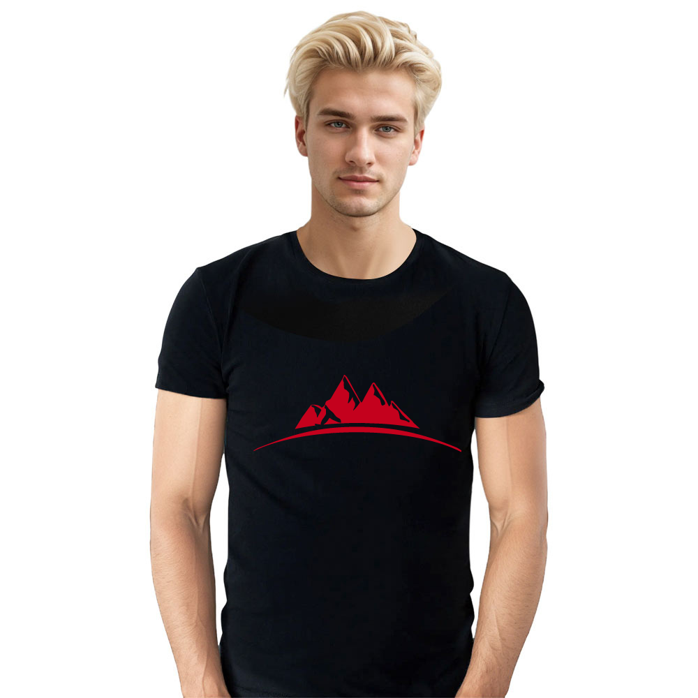 T-shirt Adulte Montagne Rouge Costume