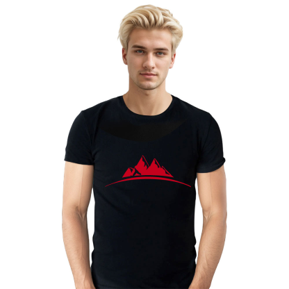 T-shirt Adulte Montagne Rouge Costume