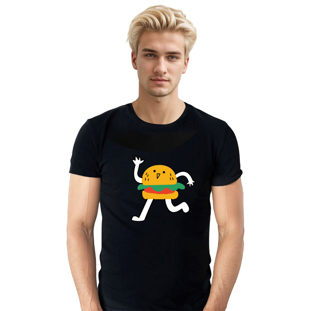 T-shirt Adulte Running Burger Costume 