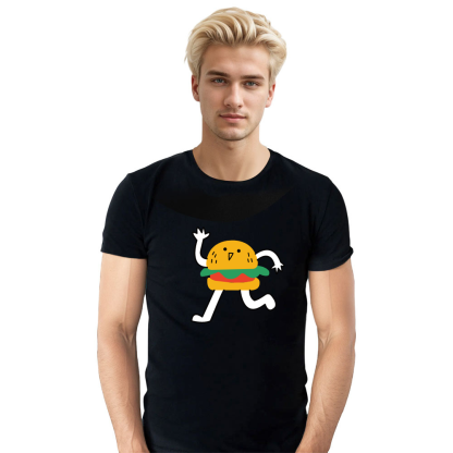 T-shirt Adulte Running Burger Costume 