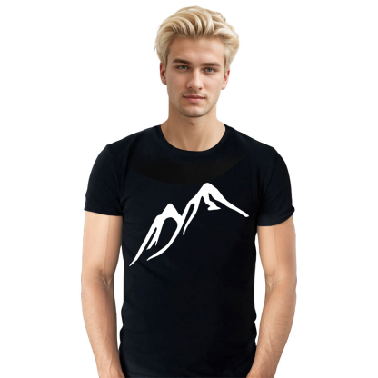 T-shirt Adulte Lignes de Montagnes Simples Costume Ver.B