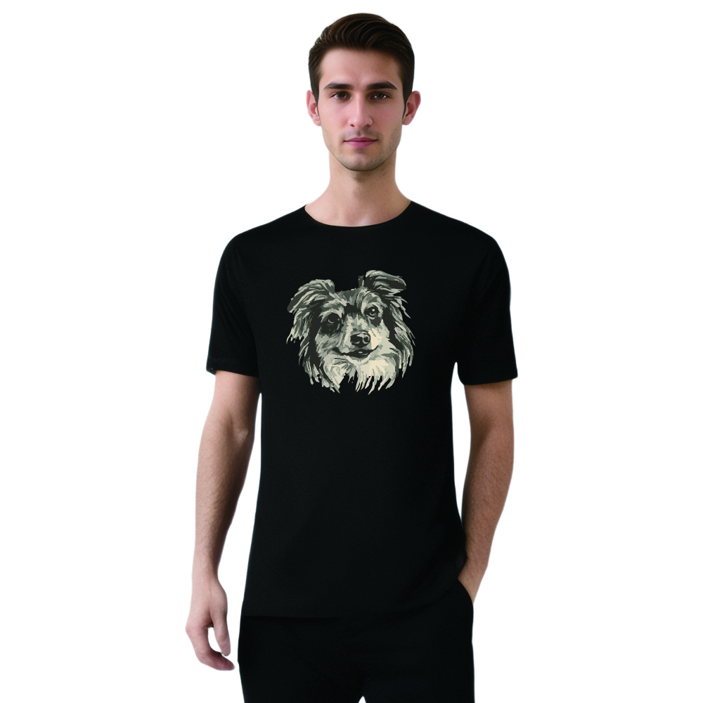 Animal Esquisse d'un Chiot Mignon T-shirt Ver.G