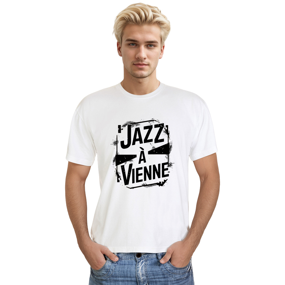 T-shirt Blanc et Noir 'Jazz à Vienne' Costume Ver.8