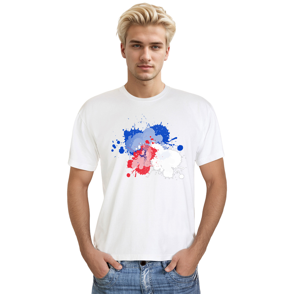 France Couleurs Bleu, Blanc et Rouge T-shirt Ver.8