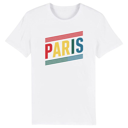 T-shirt Blanc et Noir 'Paris' Ver.H