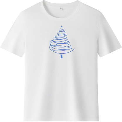 T-shirt Mignon Sapin de Noël Simple Pour Noël VER.4