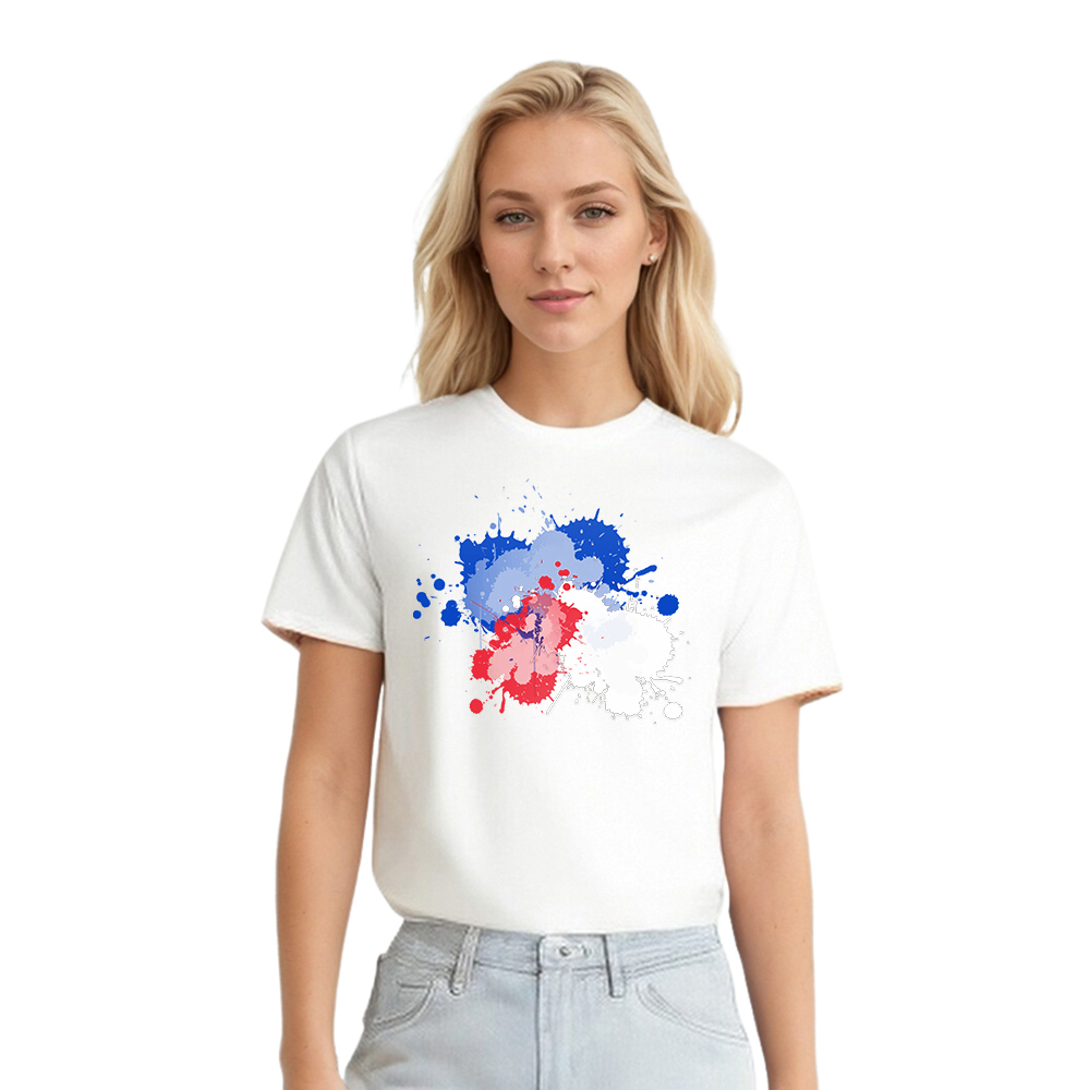 France Couleurs Bleu, Blanc et Rouge T-shirt Ver.8