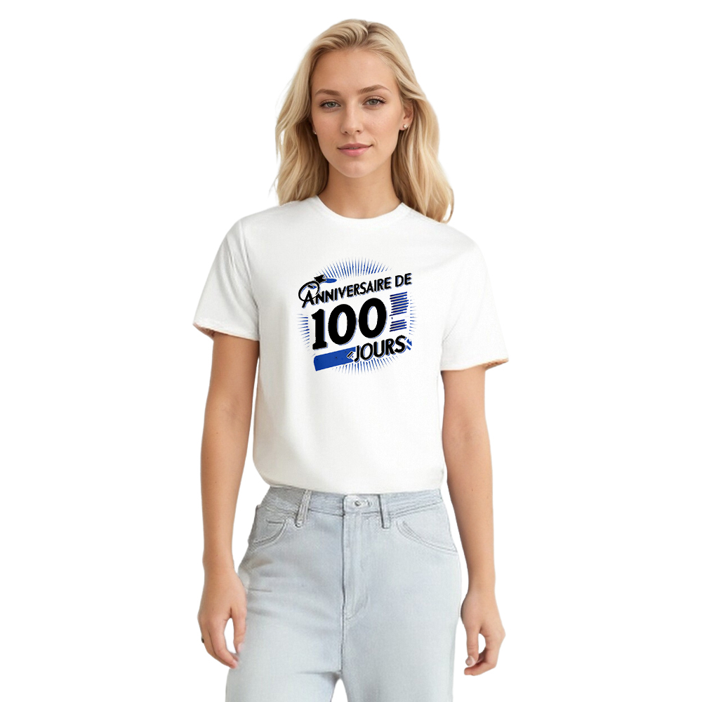T-shirt 'Anniversaire de Mariage 100 Jours' Costume du Memorial Day Ver.4