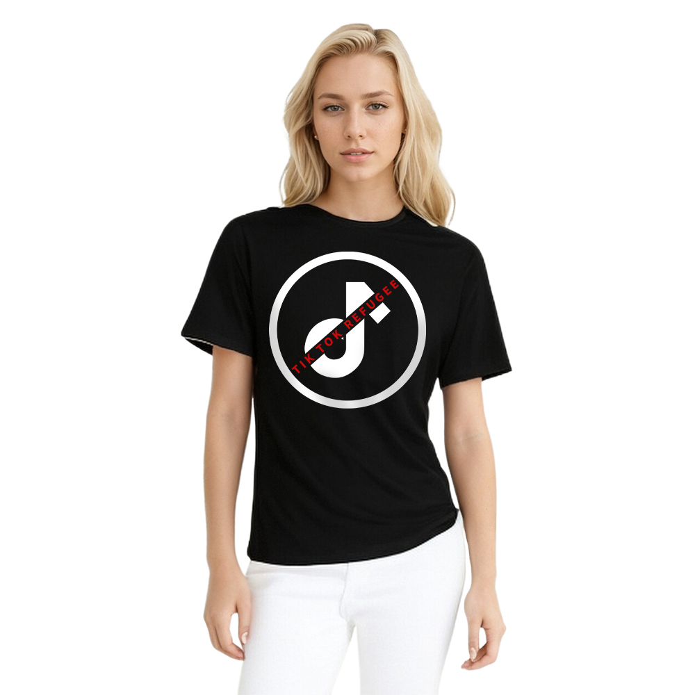 T-shirt Texte 'Tik Tok Refugee' Ver.3