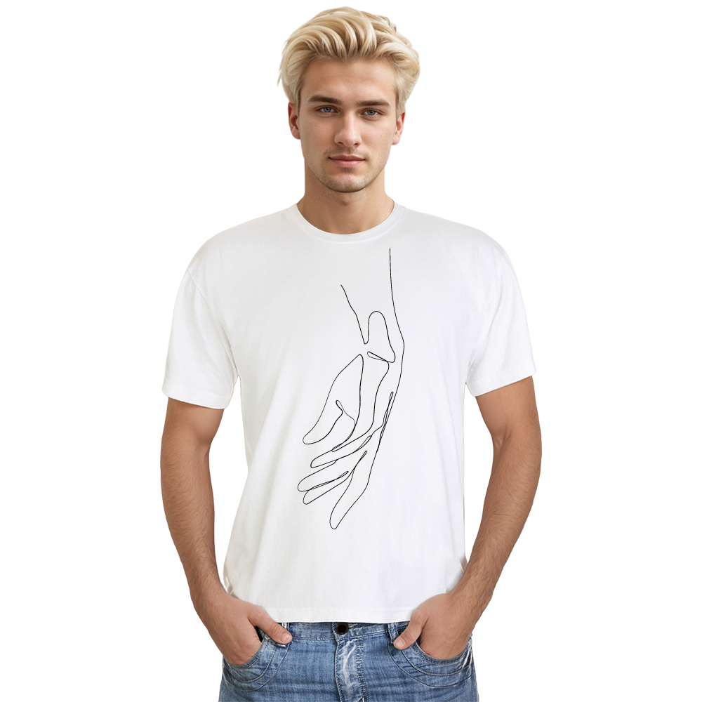 T-shirt Adulte Lignes de Bras Simples Costume