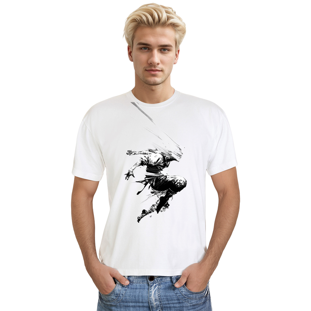 T-shirt Ombres Abstraites Dessin Original