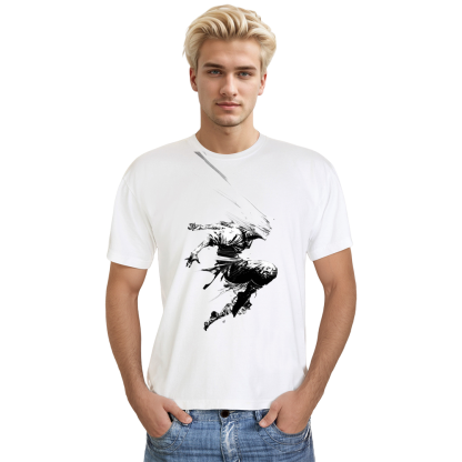 T-shirt Ombres Abstraites Dessin Original