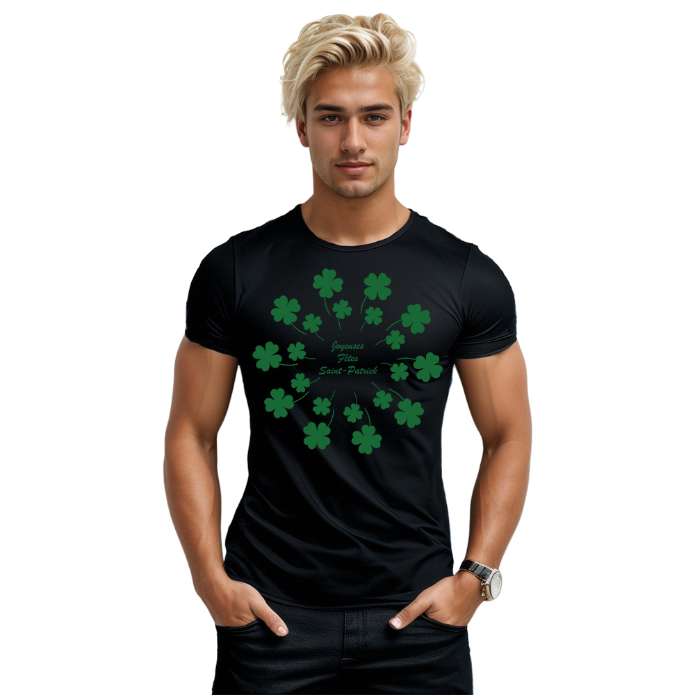 T-shirt Joyeuses Fêtes Saint-Patrick Pour Saint-Patrick Ver.8