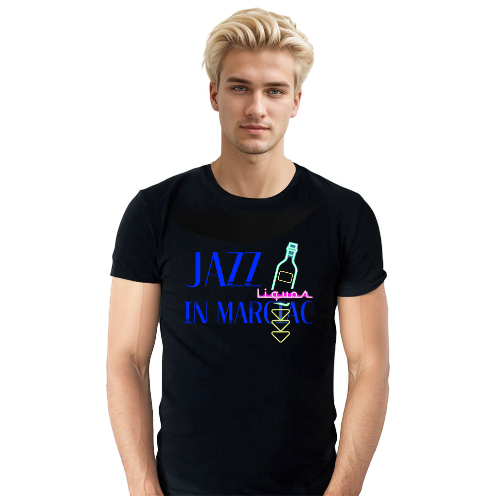 T-shirt Blanc et Noir 'Jazz in Marciac' Costume Ver.5