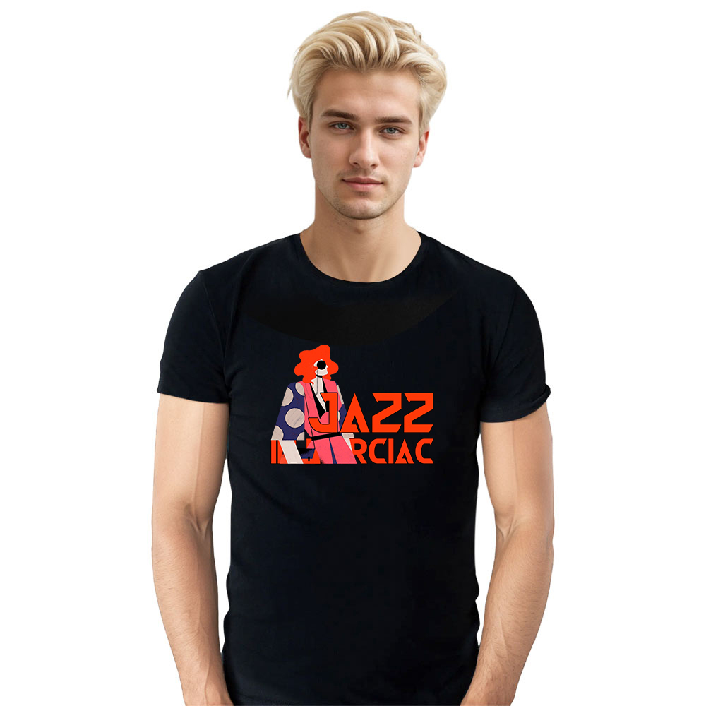 T-shirt Blanc et Noir 'Jazz in Marciac' Costume Ver.6