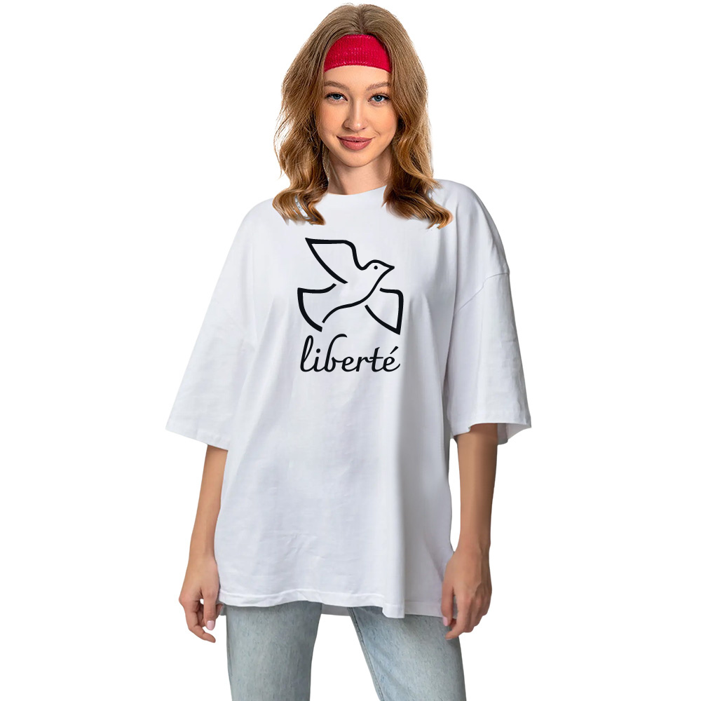 T-shirt Texte 'Liberté' Costume