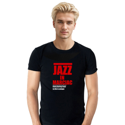 T-shirt Blanc et Noir 'Jazz in Marciac' Costume Ver.2