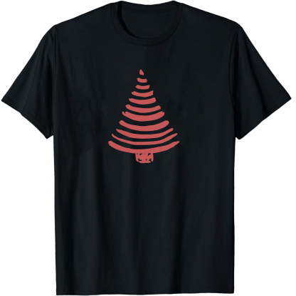 T-shirt Mignon Sapin de Noël Simple Pour Noël VER.5