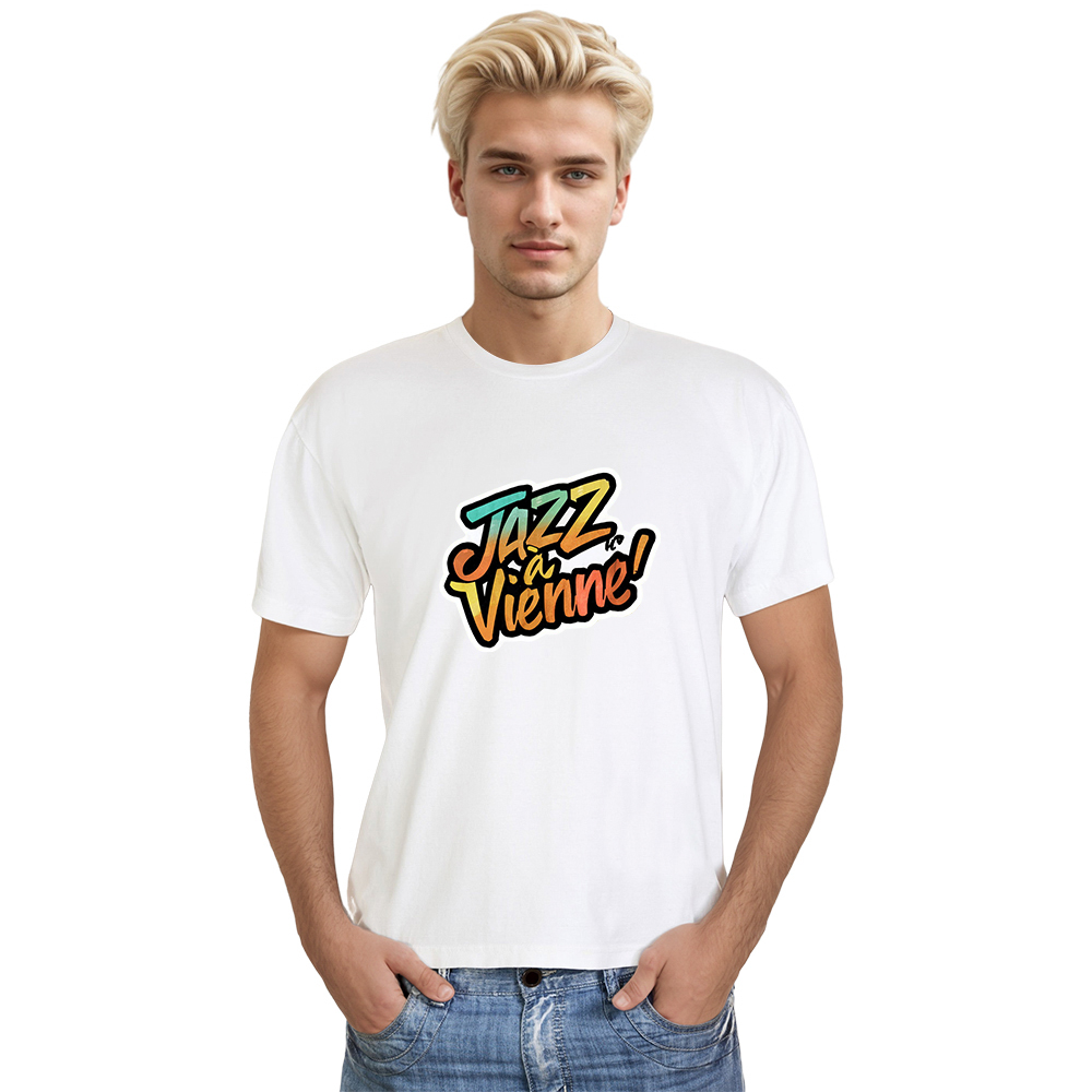 T-shirt Blanc et Noir 'Jazz à Vienne' Costume Ver.9