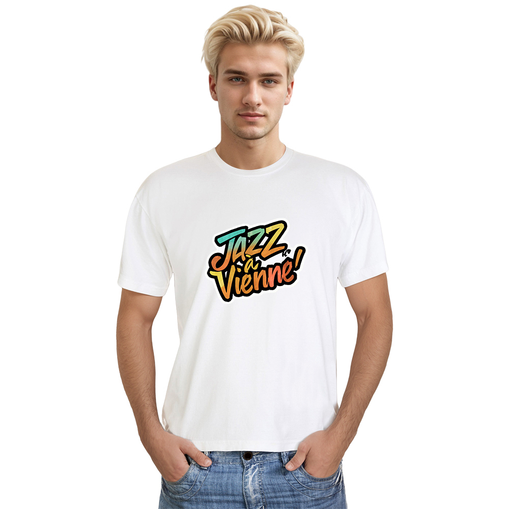 T-shirt Blanc et Noir 'Jazz à Vienne' Costume Ver.9