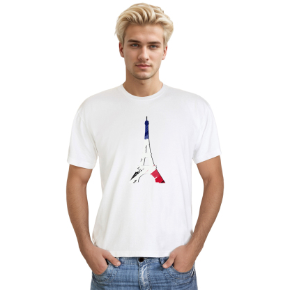 France Couleurs Bleu, Blanc et Rouge T-shirt Ver.9