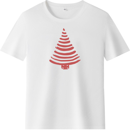 T-shirt Mignon Sapin de Noël Simple Pour Noël VER.5