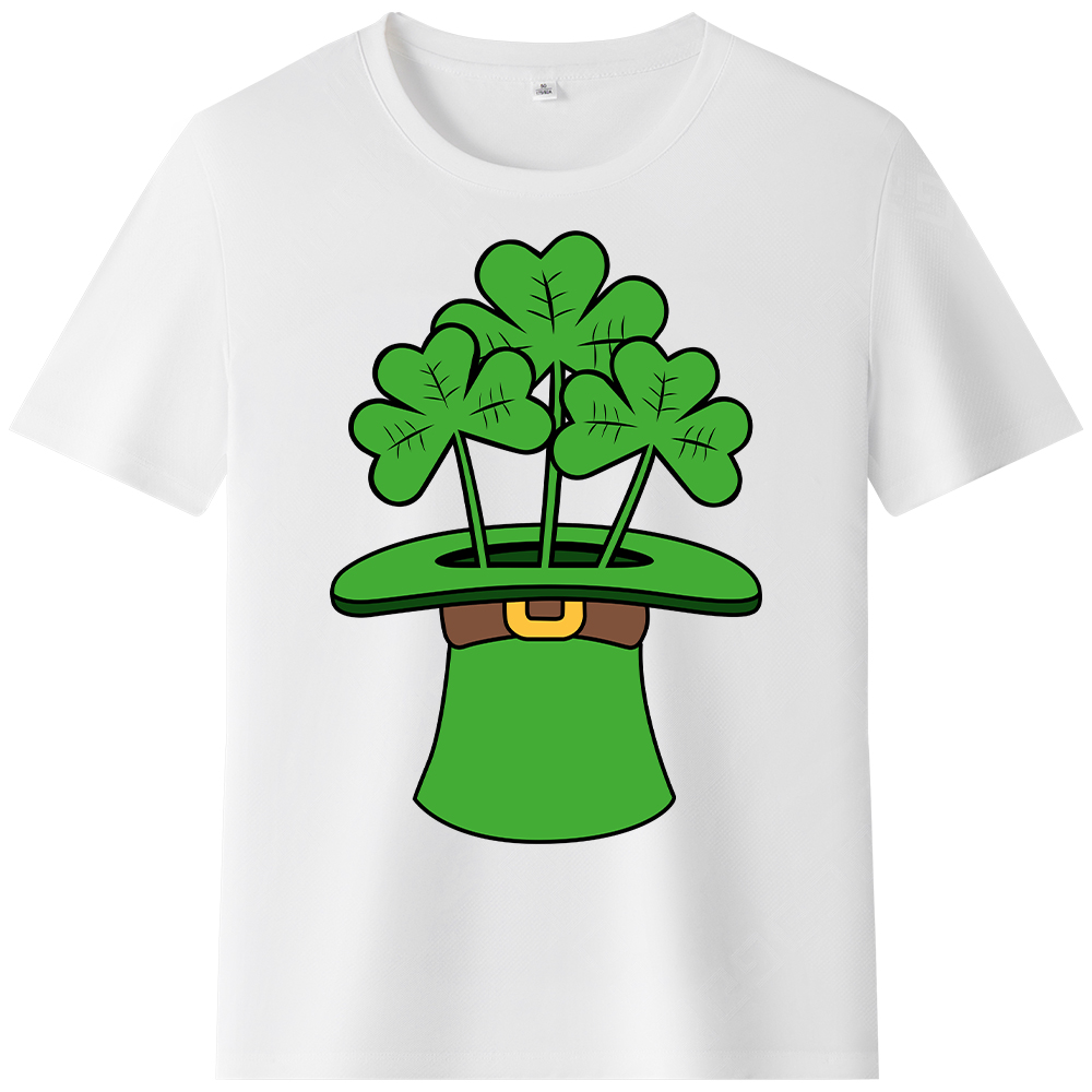 T-shirt Chapeau Vert et Trèfle pour la St Patrick