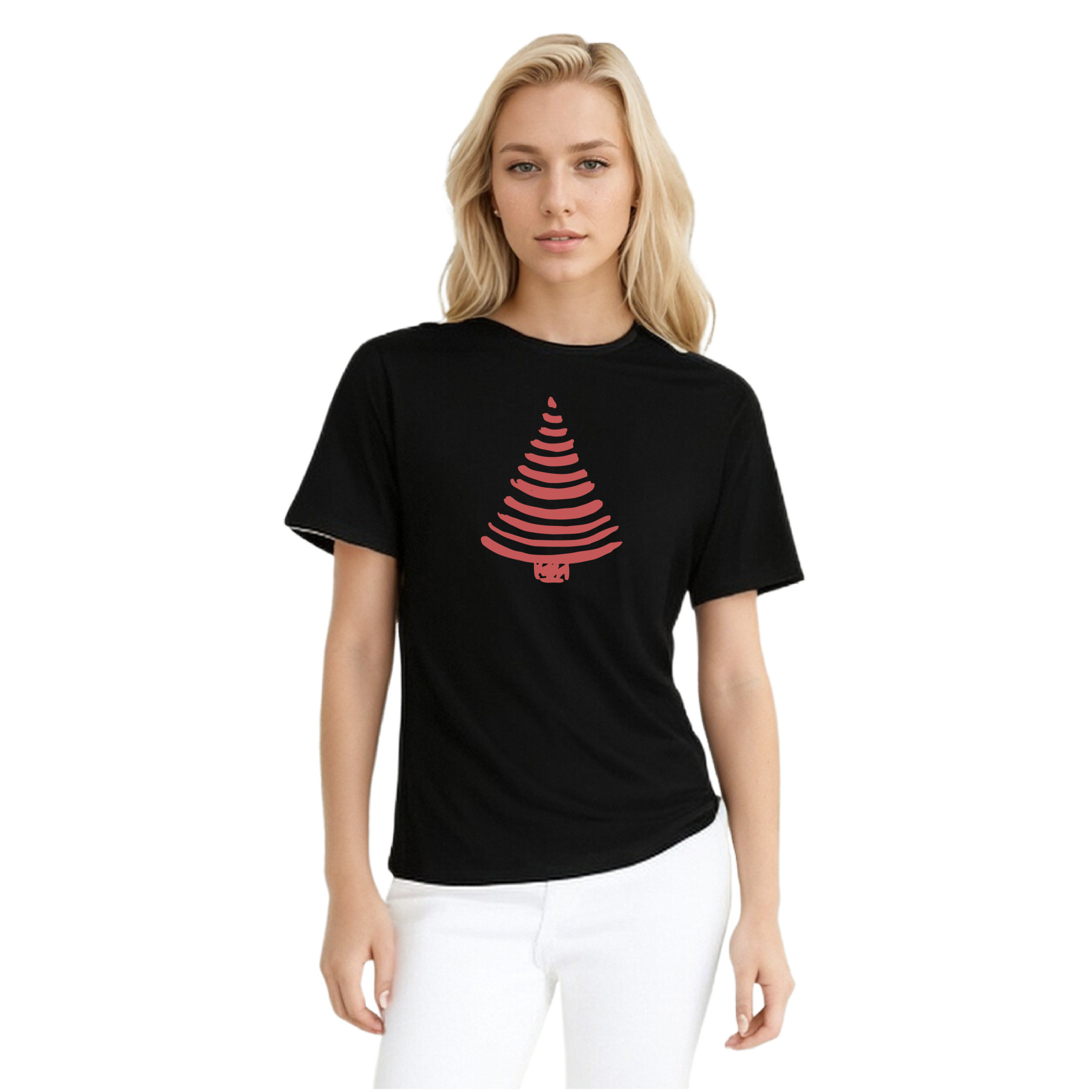 T-shirt Mignon Sapin de Noël Simple Pour Noël VER.5
