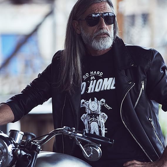 T-shirt Homme 'Go Home' Cafe Racer Moto Costume