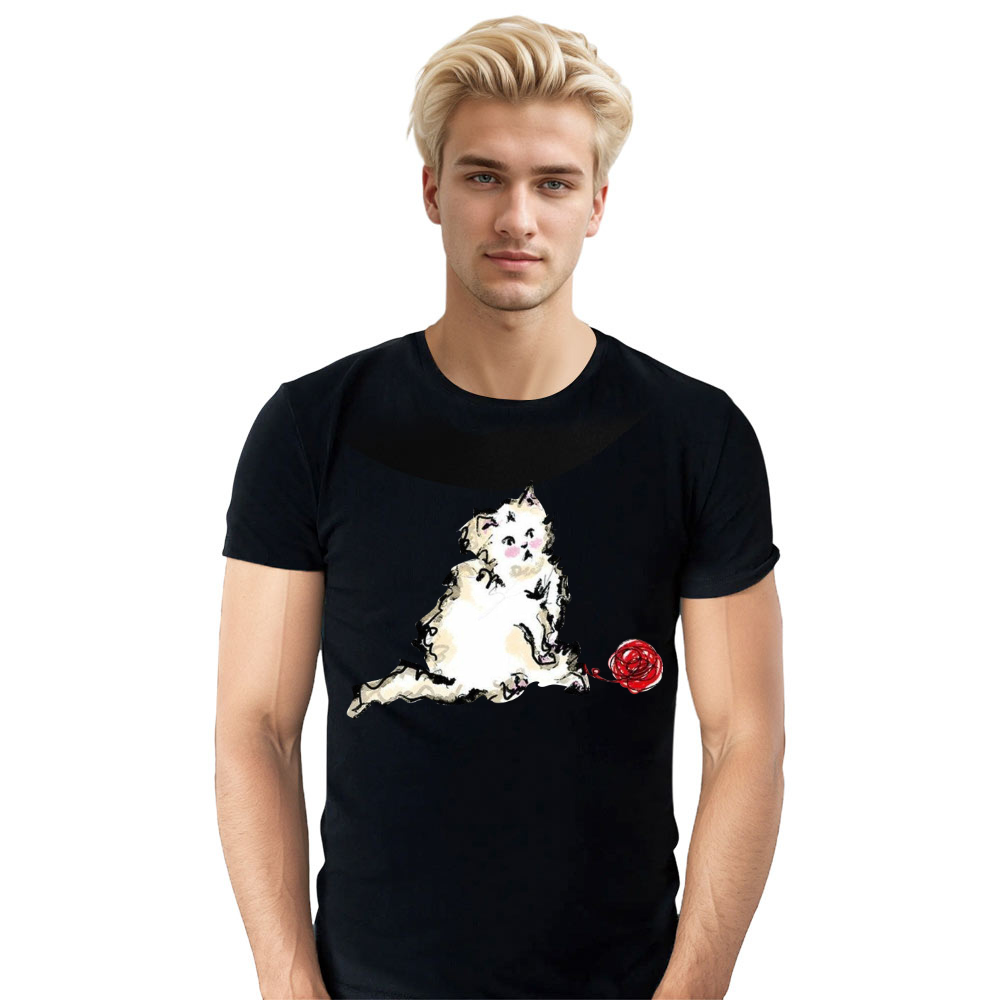 T-shirt Chaton et Jouet