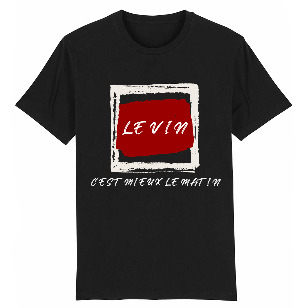 T-shirt 'LE VIN C'EST MIEUX LE MATIN'