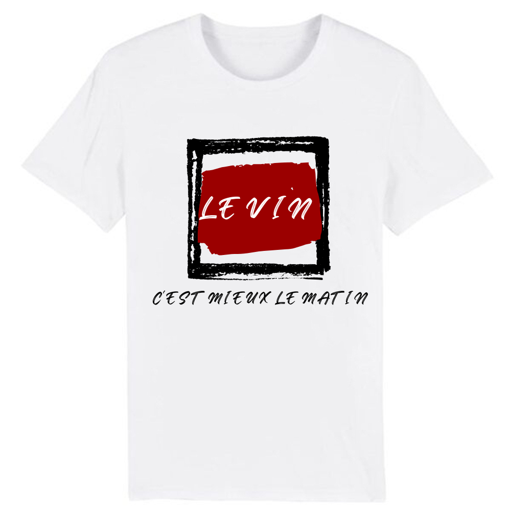 T-shirt 'LE VIN C'EST MIEUX LE MATIN'