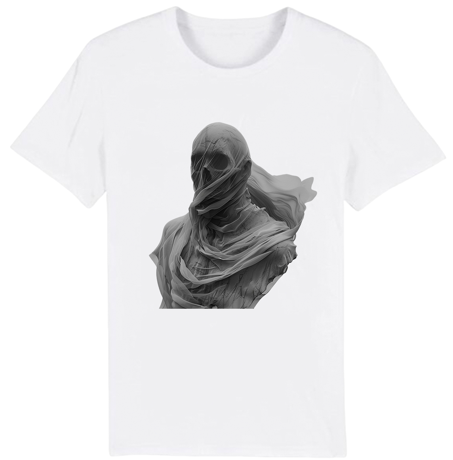 T-shirt Adulte Art Horreur Squelette Sculpture Costume