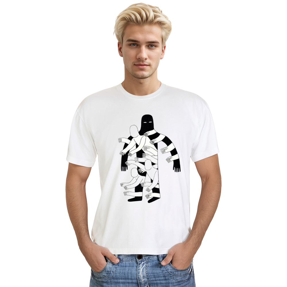 T-shirt Les Personnes qui Veulent s'Eloigner de l'Obscurité Dessin Original