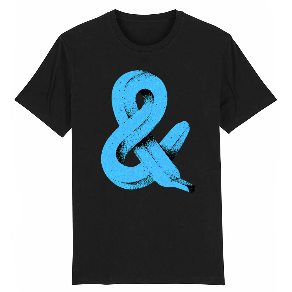 T-shirt Banane Bleu Dessin Original