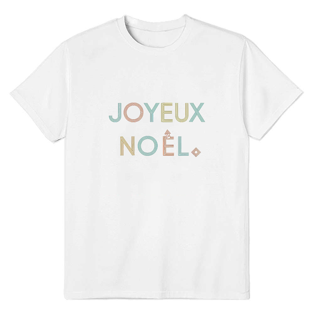 T-shirt Texte 'Joyeux Noël' Pour Noël Ver.6