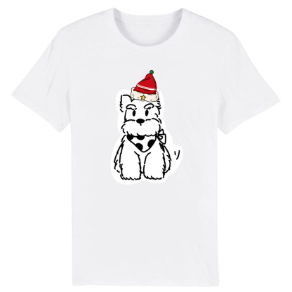 T-shirt Chenery avec un Bonnet de Noël pour Noël 