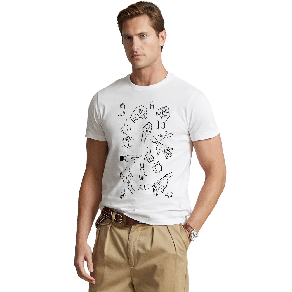 T-shirt Blanc Les Signaux Manuels